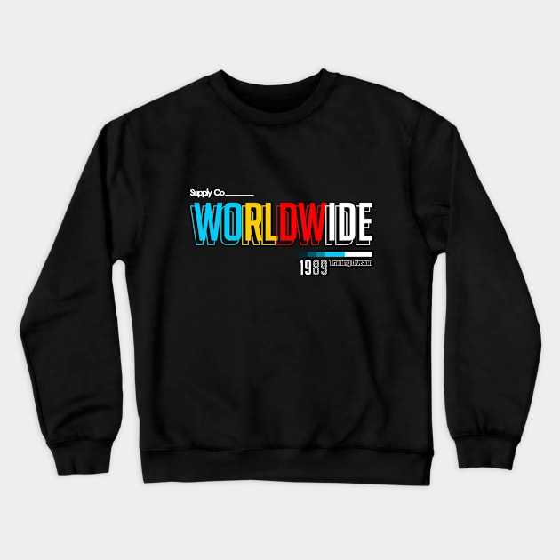 worldwide supply co fashion Crewneck Sweatshirt by Naz Aminulloh